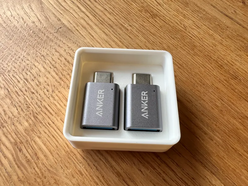 Gridfinity Anker USB-C to USB-adapter