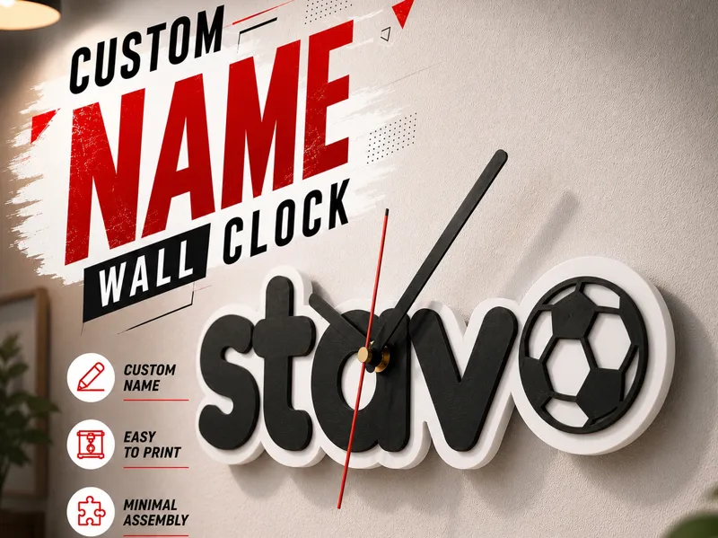 Custom Name Wall Clock