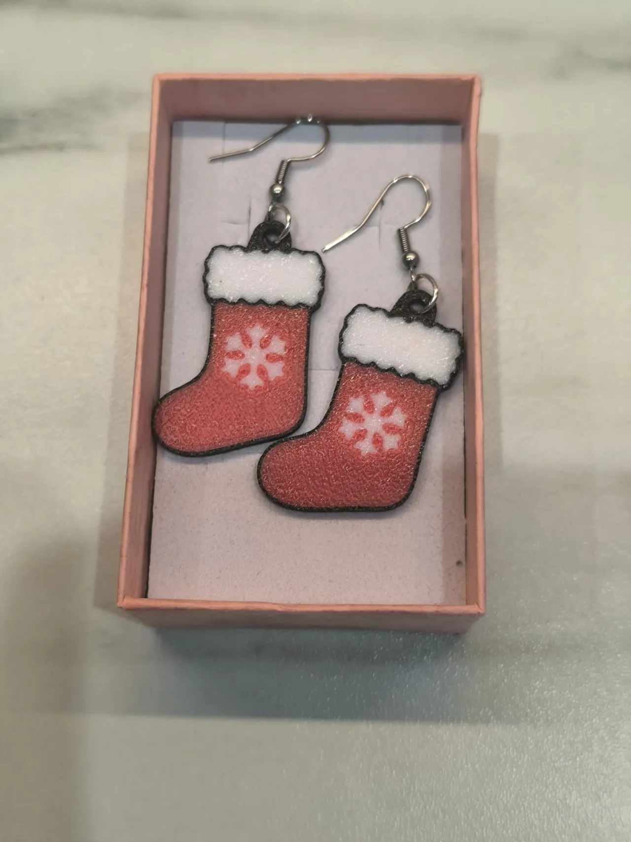 Christmas Stocking Earrings Holiday Jewelry view 4