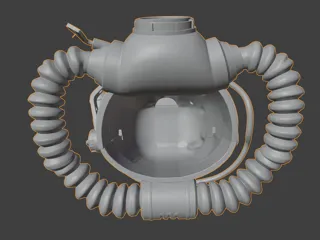 Fallout T-45 power armor ჩაფხუტი thumbnail 4