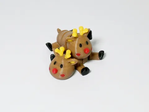 Articulated Pocket Pets – Christmas Reindeer view 2