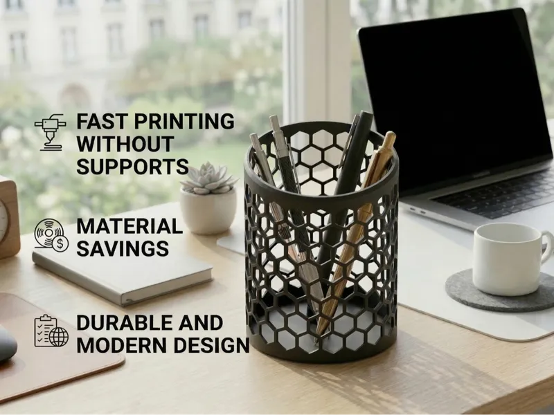 HexaDesk Pen Holder