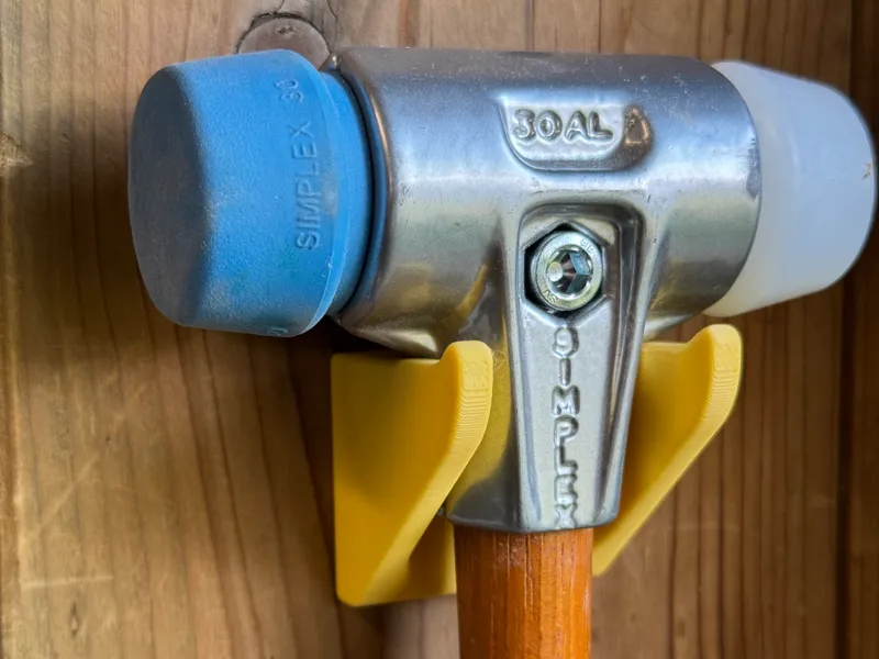 Hammer Hanger Holder for Small Double Faced Mallet