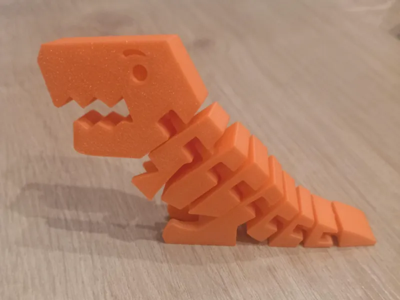 Print in Place Flexi Rexi Dinosaurier Fidget