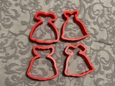 3.5" Princess Belle Dress Disney Cookie Cutter
