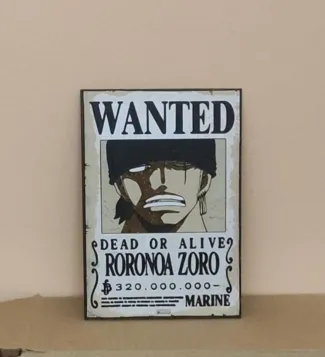 zoro one piece wanted - HueForge