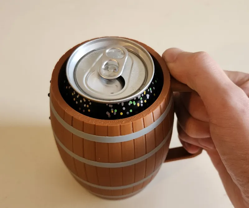 Barrel can koozie