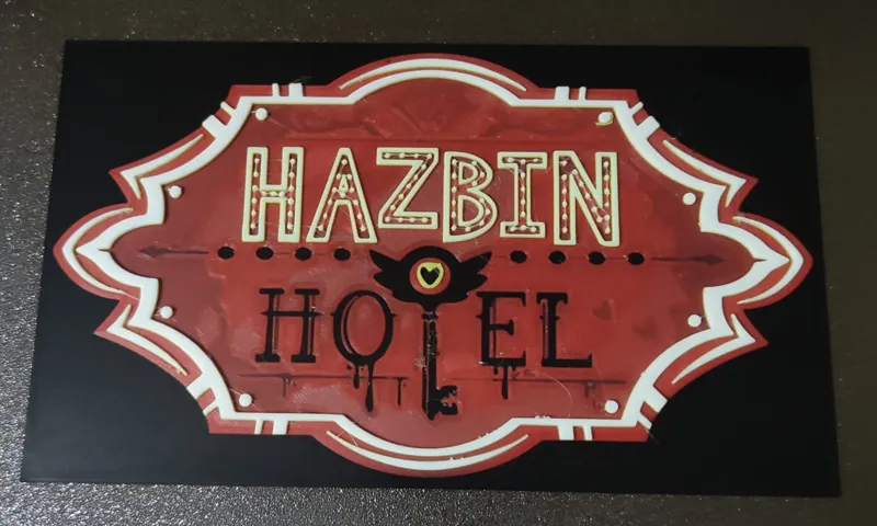 Hazbin Hotel Logo Hueforge