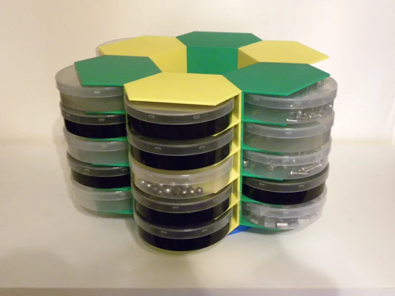 Super 33+ tape box storage turntable