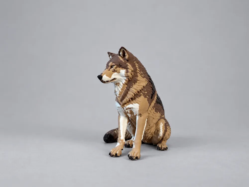 Realistic Wolf Wildlife Figurine - Free 3D Print Model - MakerWorld