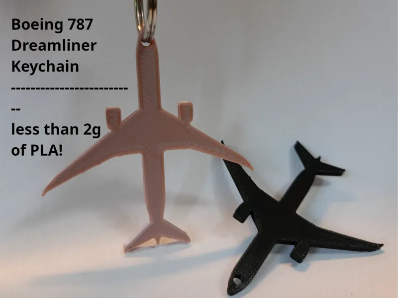 Boeing 787 Dreamliner keychain