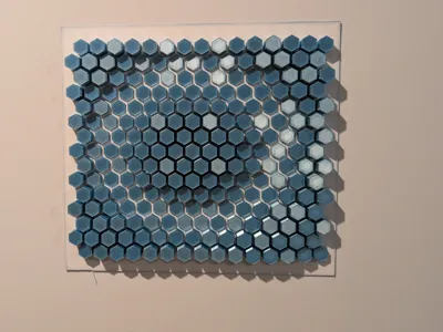 hexagon wall art