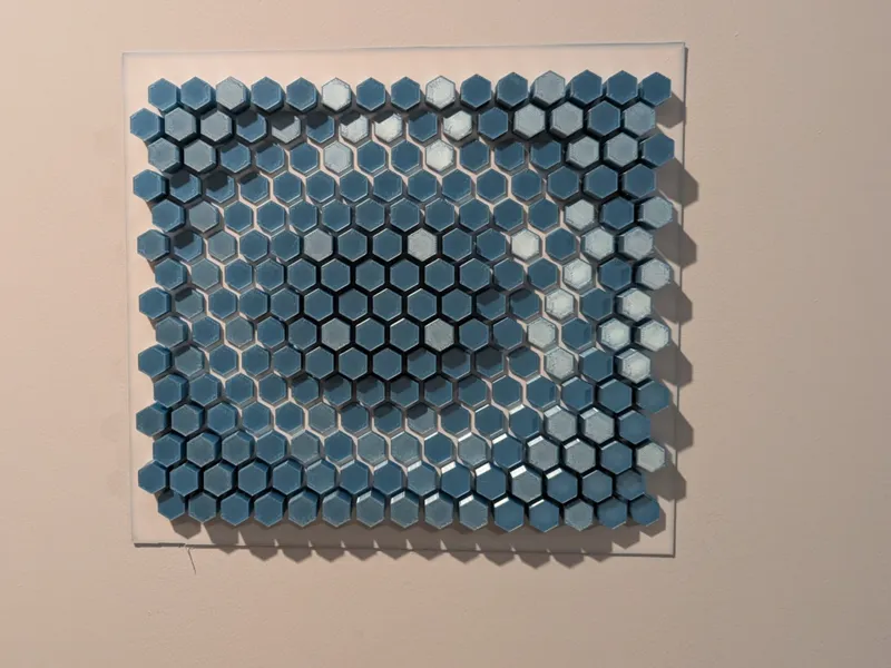 hexagon wall art