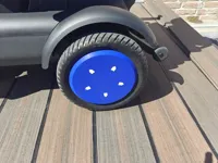 Rear wheel hubcap set