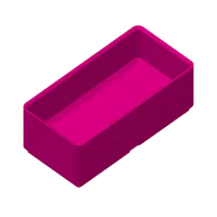 Bac de rangement Gridfinity de base 2x1 4U — photo 4