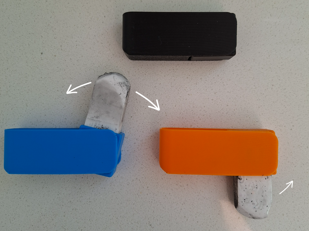 Eraser holder case swivel fidget for school