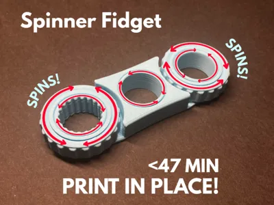 SpinRing Fidget - Print in Place