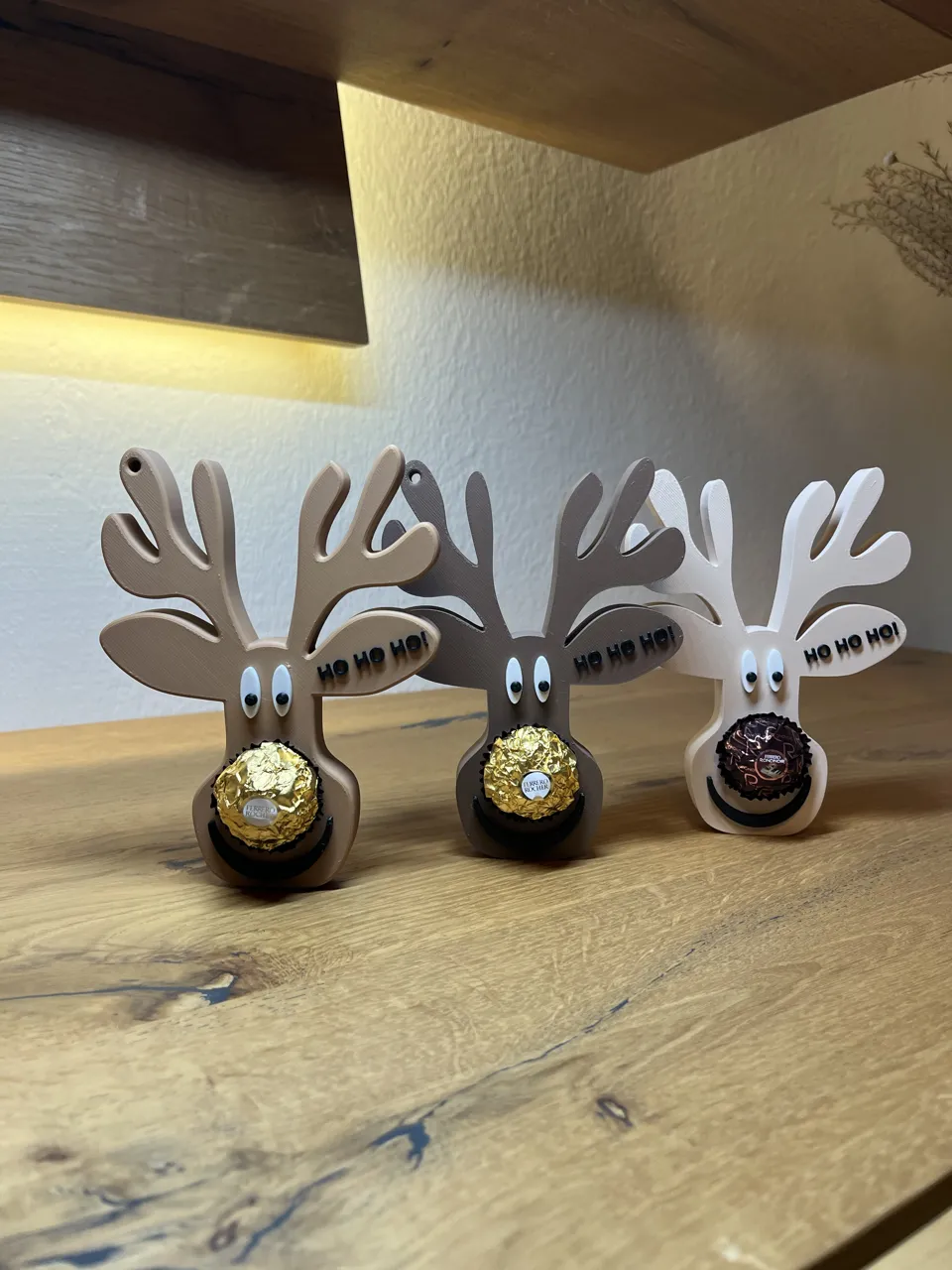 Rentierkopf mit Ferrero Rocher Nase // Ho Ho Ho! view 2
