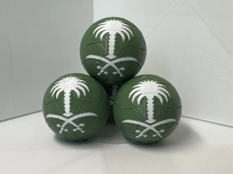 Saudi Arabia KSA Football Ornament