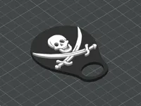 Pirate Skull Key Chain - Non-AMS version