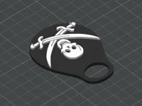 Pirate Skull Key Chain V2 - Non-AMS version