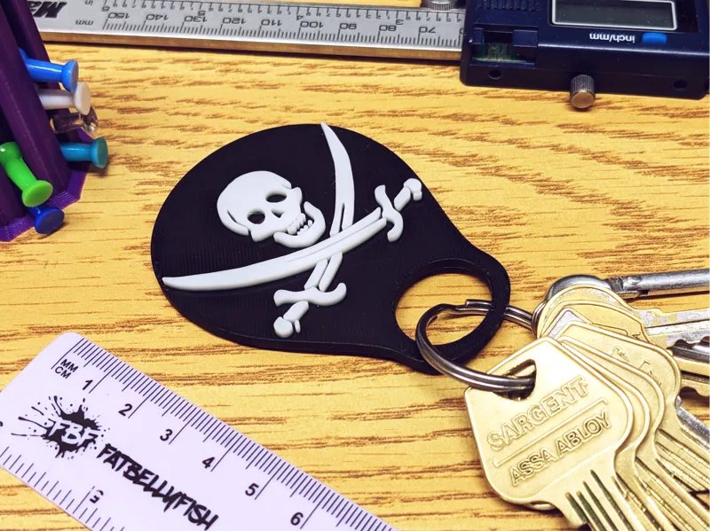 Pirate Skull Key Chain - AMS and Non-AMS