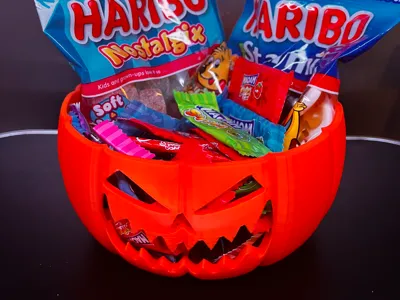 Halloween Pumpkin Candy Sweet Bowl