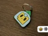Mr. P Keychain | Scale: 100% = Keychain | ~50% = earrings