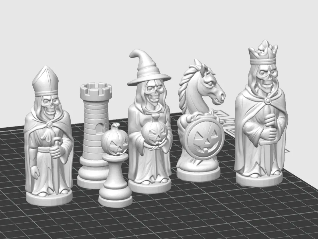 Zombie Rook Chess Halloween (zombie) style CHESS - Free 3D Print Model - MakerWorld