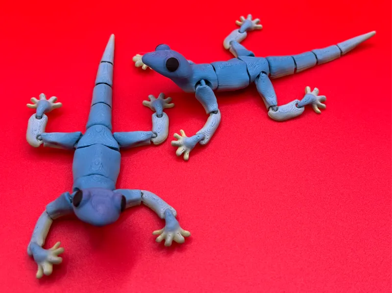 Cute Flexi Gecko Magnet Articulating NO SUPPORTS