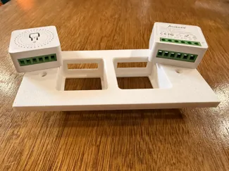 Placca 504 supporto doppio mini smart switch