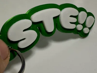 Keychain "STE!!" - Multicolor print with AMS