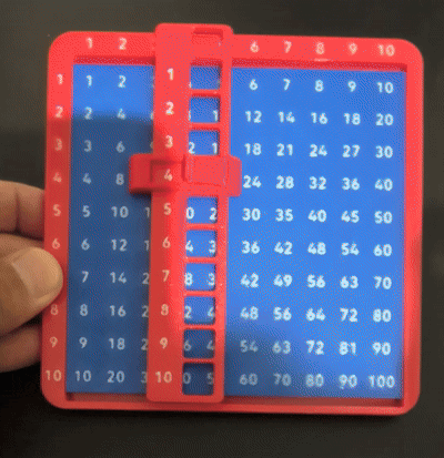 Interactive Multiplication Sliding Board 3D model