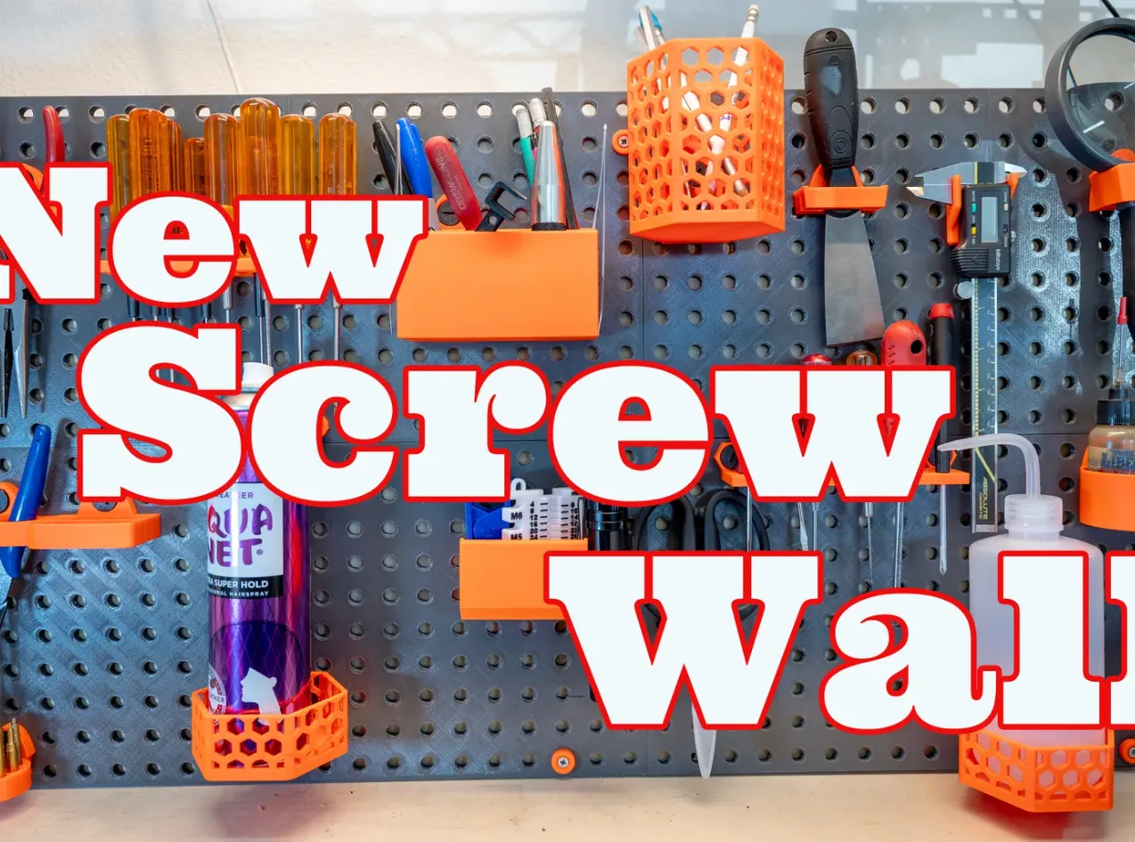 HoneyComb Storage Wall remixes & Screw Wall view 2