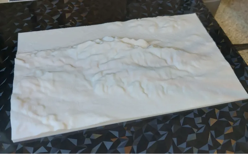 Kyffhäuser Topographie Relief Karte