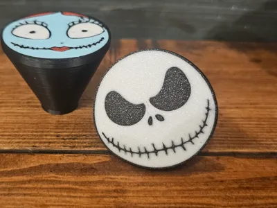 Jack & Sally Drawer Knobs Handles