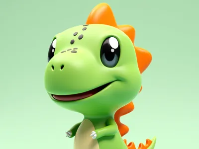 Friendly dinosaur