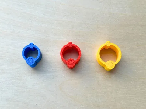 Cable Organizer / Snap Cable Clip - Print in place view 3
