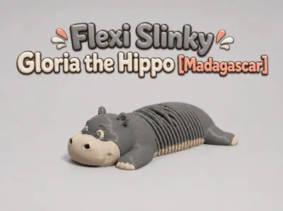 Flexi Slinky Gloria the Hippo [Madagascar]