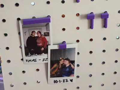 Instax Mini Display Peg Clip for 1/4" Pegboards