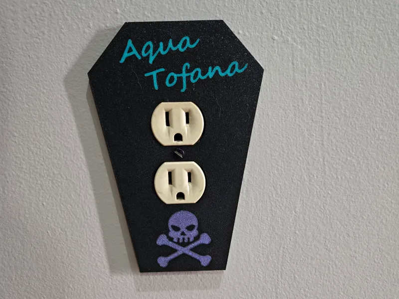 Coffin Outlet Cover- Aqua Tofana