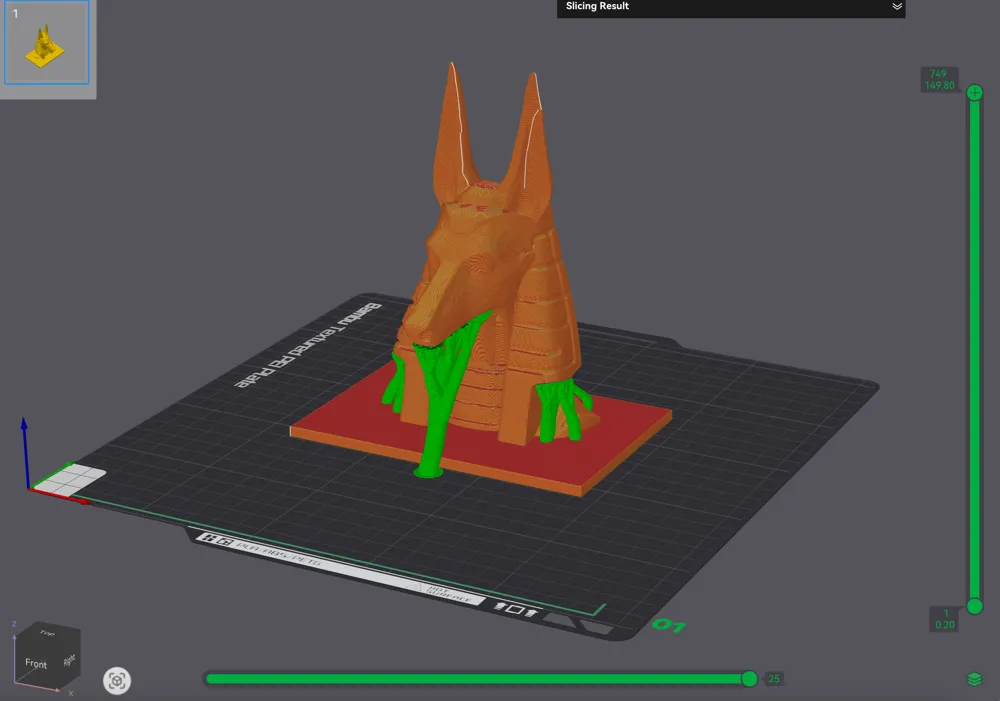 Anubis Head Statue - Egyptian God Bust by Eminous Designs MakerWorld ...