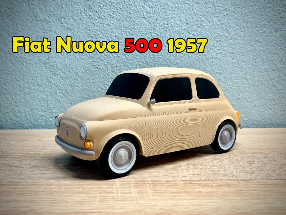 1957 Fiat Nuova 500 - Free 3D Print Model - MakerWorld