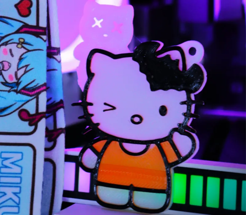 Halloween Hellokitty Spooky cute Keychain