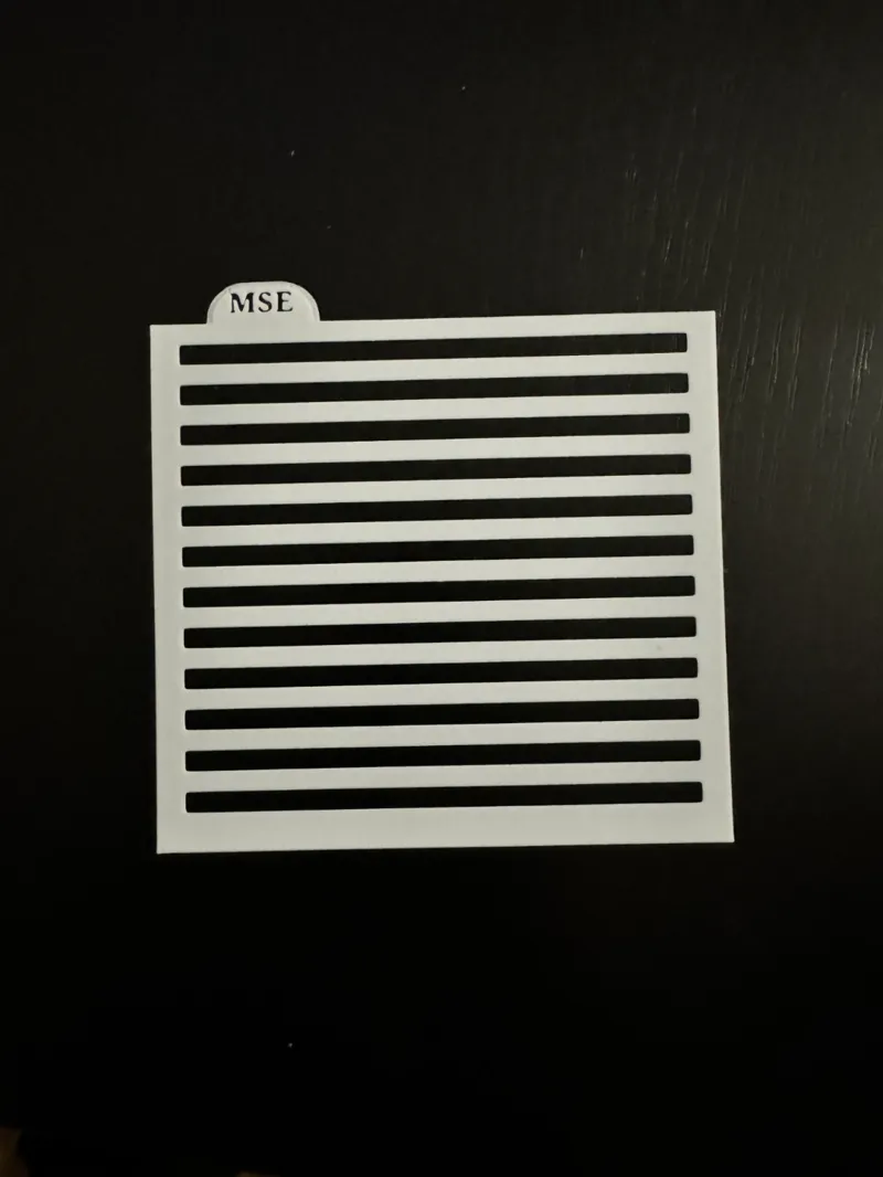 Cookie Stencil with stripes (5mm)