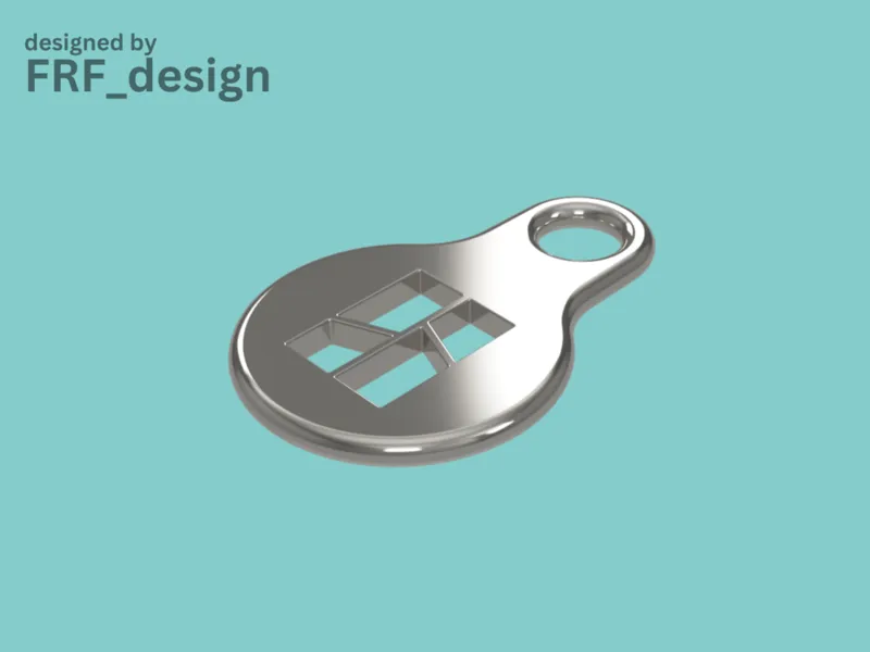 Keychain - Shopping cart coin/token -Bambulab logo