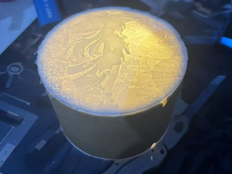 纸筒废料浮雕灯