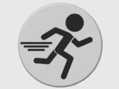 Rennendes Männchen (Jogger/Läufer)