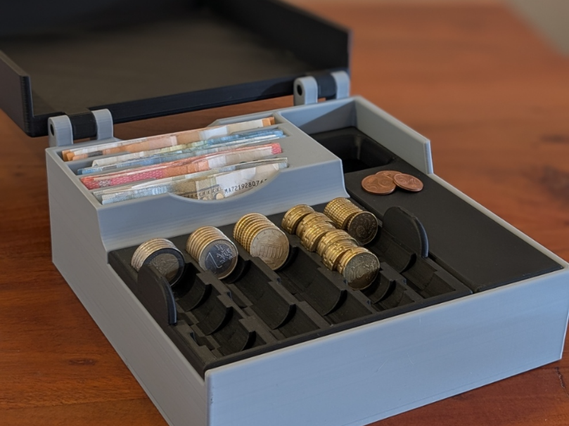 Profi-Sortierkasse mit Bodenfach - Flohmarktkasse