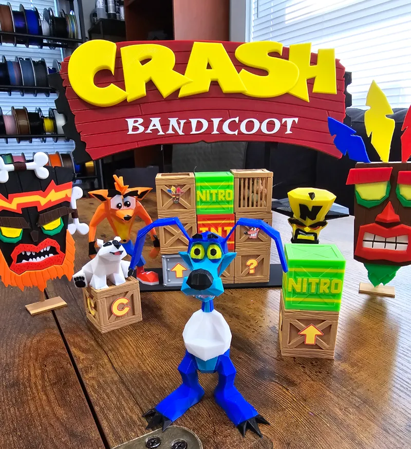 Low Poly Ripper Roo From Crash Bandicoot AMS READY